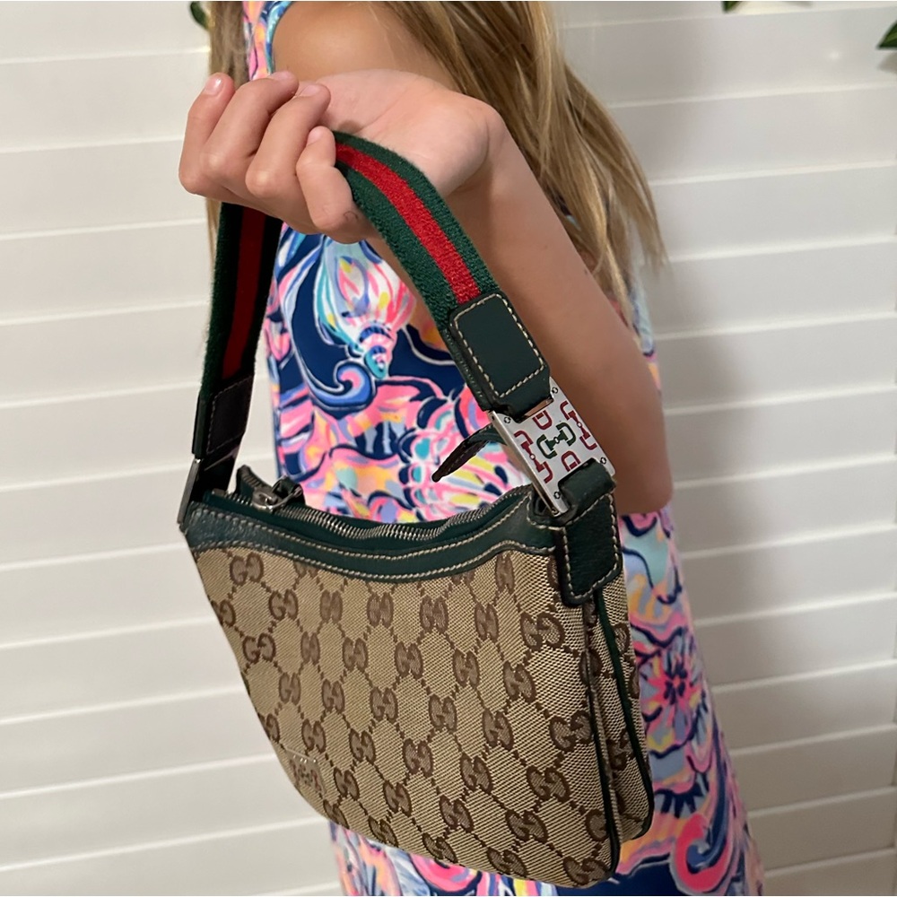 GUCCI Vintage GG Canvas Mini Bag Handbag Purse 100% Authentic - Picture 14 of 14